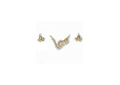 Gold Plated | CZ Studded Pendant Sets